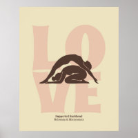Paar-Yoga-Pose-Druck | Matisse-Stil-Wandkunst