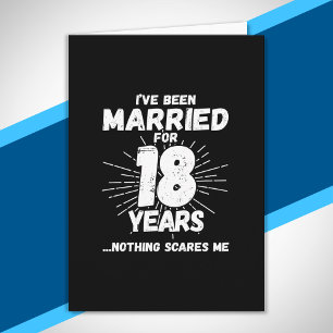 Paare 18 Jahre verheiratet Lustiger 18. Hochzeitst Karte