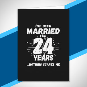 Paare 24 Jahre verheiratet Lustiger 24. Hochzeitst Karte