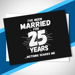 Paare 25 Jahre verheiratet Lustiger 25. Hochzeitst Postkarte