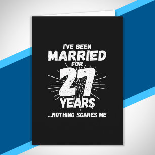 Paare 27 Jahre verheiratet Lustiger 27. Hochzeitst Karte