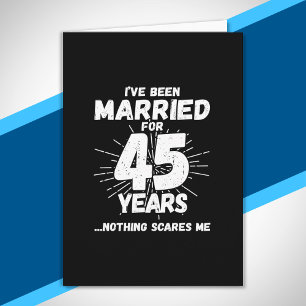 Paare 45 Jahre verheiratet Lustiger 45. Hochzeitst Karte