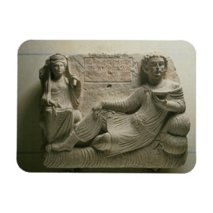 Paare bei einem Bankett, Grabstätten aus Palmyra,  Magnet