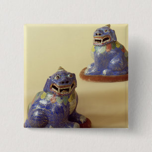 Paare der chinesischen Cloisonnehunde, 18. Button