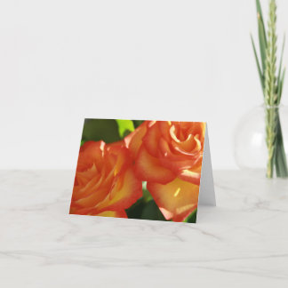 Paare der Rot-Gelben Rosen-Anmerkungs-Karte Karte