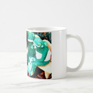 Paare des grünen Frosches Kaffeetasse