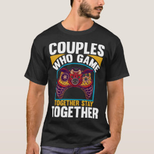 Paare, die zusammen spielen, Bleibe gemeinsam Vide T-Shirt