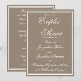 Paare Dusche Einfach Elegantes UAWG Garden Party Einladung