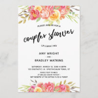 Paare Dusche gemalt Blumenzwiebelempfang