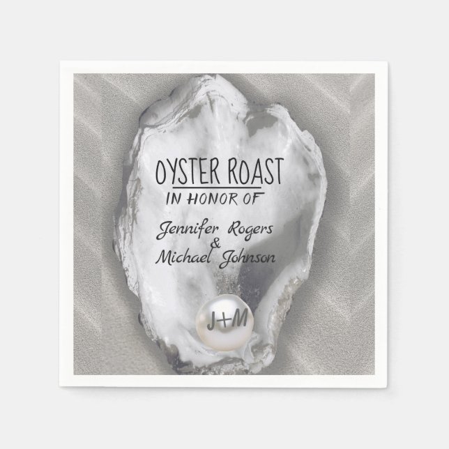 Paare Dusche Oyster Roast Serviette (Vorderseite)