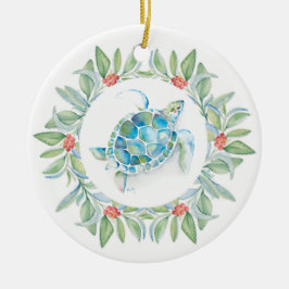 Paare Erste Weihnachtsschmuck Sea Turtle