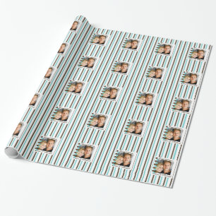Paare Foto personalisieren Hochzeit Geschenkpapier