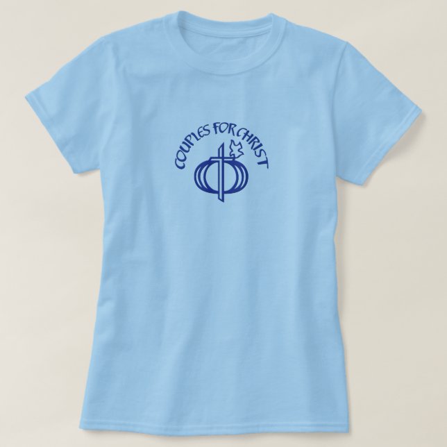Paare für den T - Shirt Christus-Frauen (Design vorne)