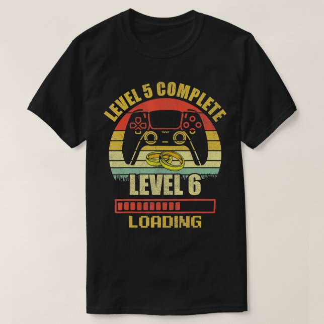 Paare für Ihn, Stufe 5 Vollzeit Hochzeit T-Shirt (Design vorne)