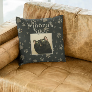 Paare für niedliche Schwarze Katze, für das benutz Kissen