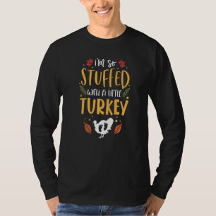 Paare gestopft mit einem kleinen Truthahn Thanksgi T-Shirt