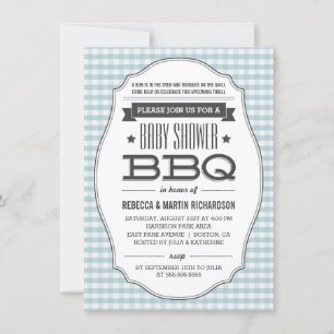 Paare GRILLEN Boy Baby Shower Einladungen