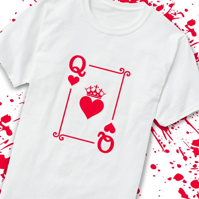 Paare Halloween Kostümkönigin des Herzens T-Shirt (Von Creator hochgeladen)