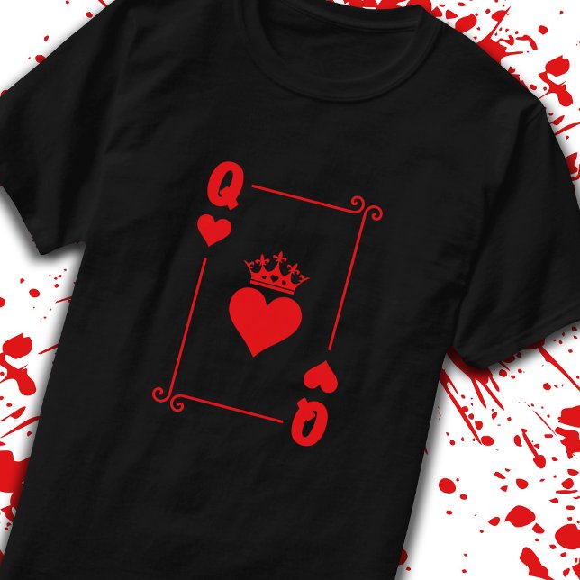 Paare Halloween Kostümkönigin des Herzens T-Shirt (Von Creator hochgeladen)