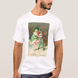 Paare im Kostüm, das den Kuchen-Weg tut T-Shirt