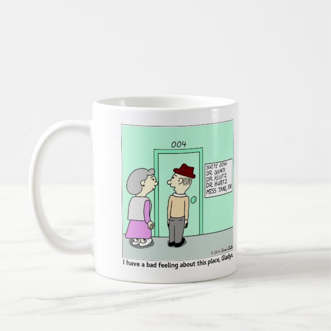 Paare in Büro Doktors Kaffeetasse (Links)