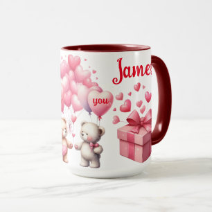 Paare in Liebe Teddybären Tasse