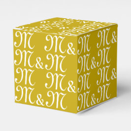 Paare Initials Monogramm Senfgeschenk anpassen Geschenkschachtel