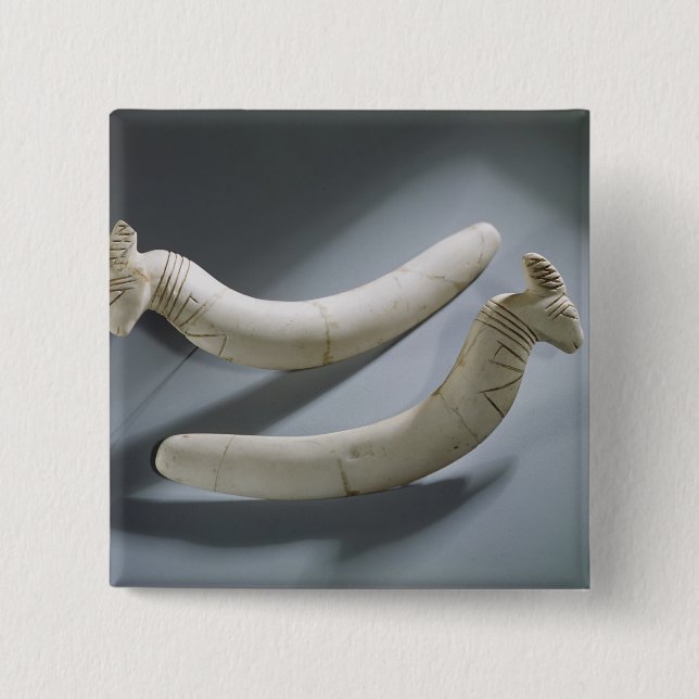 Paare Kastagnetten, Thinite Zeitraum (Hippopotamus Button (Vorderseite)