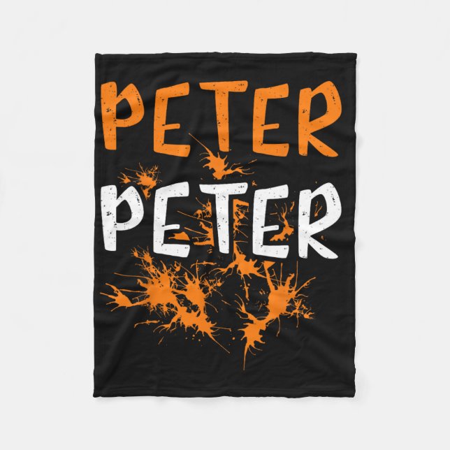 Paare Kostüm Peter Pumpkin Eater Splash Hallowe Fleecedecke (Vorderseite)