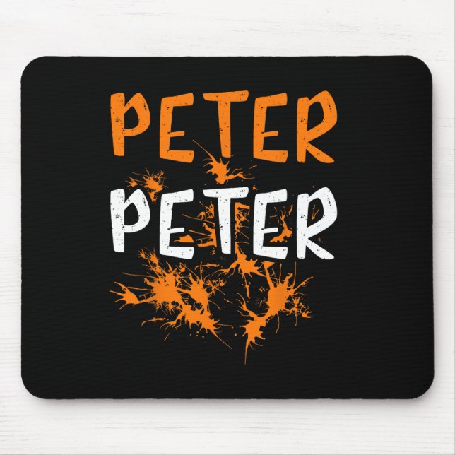 Paare Kostüm Peter Pumpkin Eater Splash Hallowe Mousepad (Vorne)