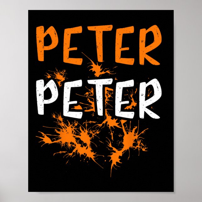 Paare Kostüm Peter Pumpkin Eater Splash Hallowe Poster (Vorne)