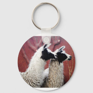 Paare Lamas Schlüsselanhänger