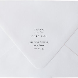 Paare Namen Rücksendeadresse Gummi Briefmarke Permastempel