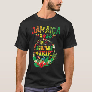 Paare Reise 2023 Jamaika Karibik Familie Vacatio T-Shirt