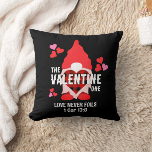 Paare VALENTINE GNOME-Liebe nie Versagt Kissen