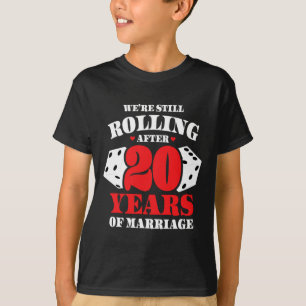 Paare Verheiratet 20 Jahre - Funny 20. Wedding Ann T-Shirt