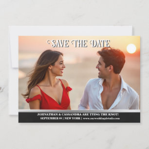 Paare Verlobung FOTO Hochzeitsankündigung DIY Einladung