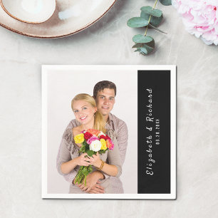 Paare - Vorlage für Personalisierte Fotos Serviette