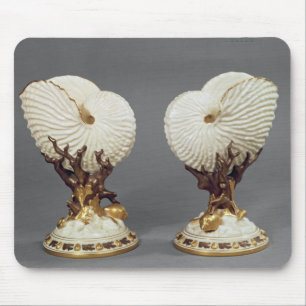 Paare Worcester-Vasen geformt als Nautilus Mousepad