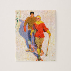 Paaretragende Snowshoes durch McClelland Barclay