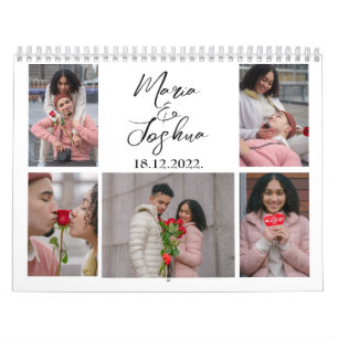 Paarfoto-Collage Valentinstag-Kalender Kalender