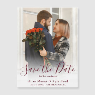 Paarfoto Save-the-Date-Ankündigungsmagnet Magnetkarte