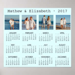 Paarnamen und Fotos   Kalender 2017 Poster