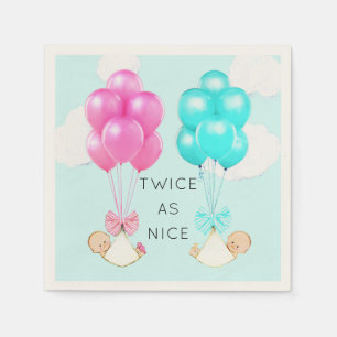 paart Babyparty Serviette