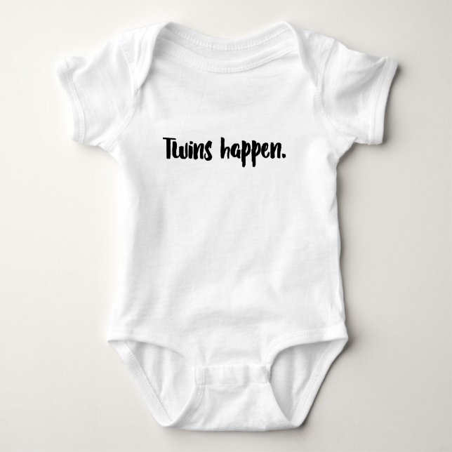 Paart Bodysuit, Zwillinge Shirt, Baby Strampler (Vorderseite)