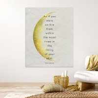 Pablo Neruda Celestial Poster