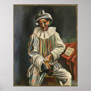Pablo Picasso - Pierrot (1918) Poster