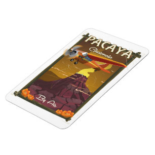 Pacaya Vulkan Guatemala Reiseplakat Magnet