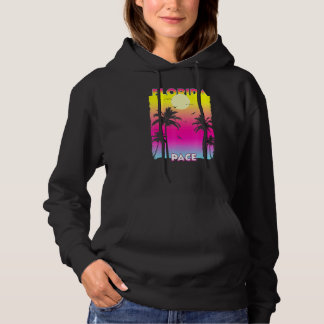 Pace Florida Fl Sommer Vintag Sunset Hoodie