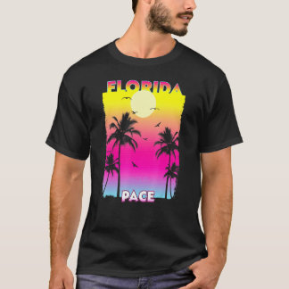 Pace Florida Fl Sommer Vintag Sunset T-Shirt